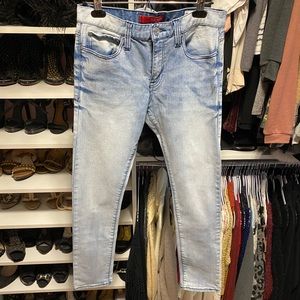 Mens Guess Jeans, Light Blue Wash, Size 31/30.